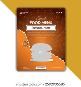 Special food menu design template