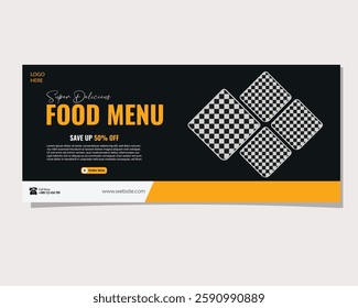 Special Food Menu Restaurant Cover Photo Design.