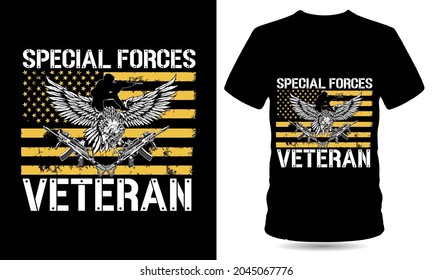 Special Forces Veteran Tshirt Design