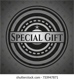 Special Gift dark emblem. Retro