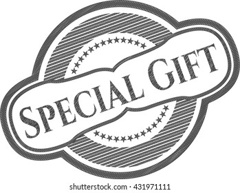 Special Gift draw with pencil effect