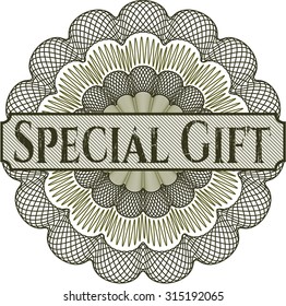 Special Gift linear rosette