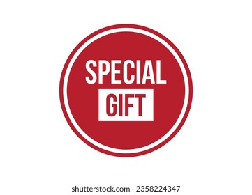 special gift red banner design vector illustration