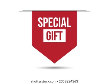 special gift red banner design vector illustration