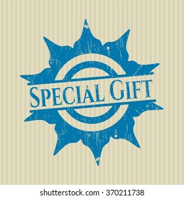 Sello especial de textura de hule de goma de regalo