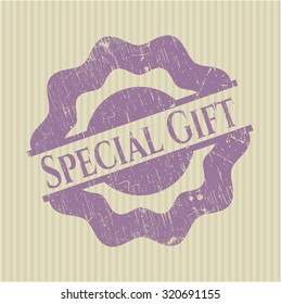 Sello de goma especial de regalo
