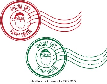 Special Gift From Santa Claus grunge rubber stamp on white background, vector illustration