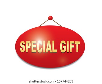  Special gift  sign