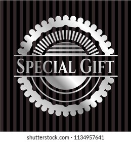 Special Gift silver badge or emblem