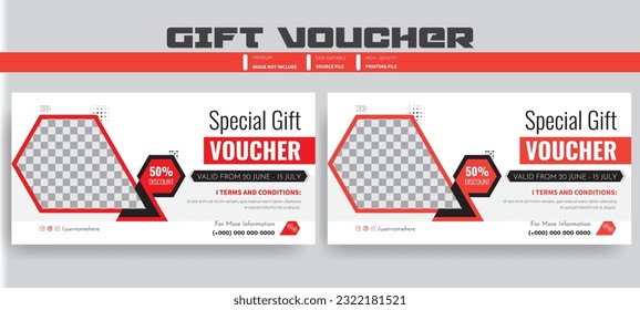 Special Gift Voucher Template Design, Best of the customer, Thank giving, and other sales. vector illustration Stock Vector Image and  Art.