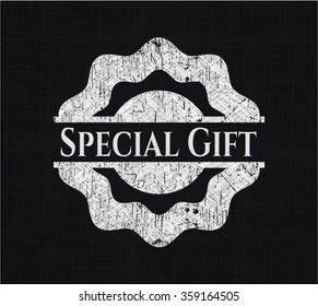 Special Gift written with chalkboard texture