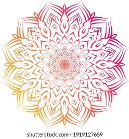 Special Gradient Mandala Design Template With Creative and Professional Look