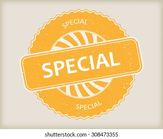 Special  grunge rubber stamp.Vector illustration.