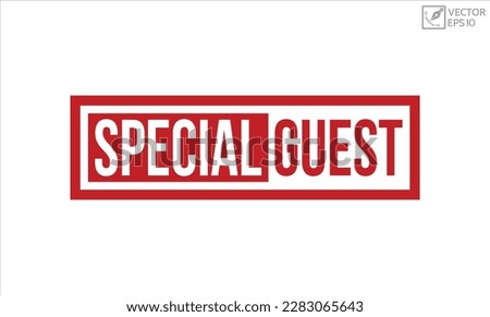 Special Guest stamp red rubber stamp on white background. Special Guest stamp sign. Special Guest stamp.