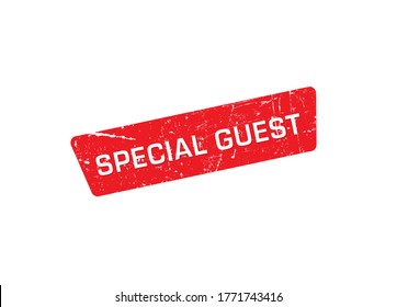 Special Guest stamp or sign design vector