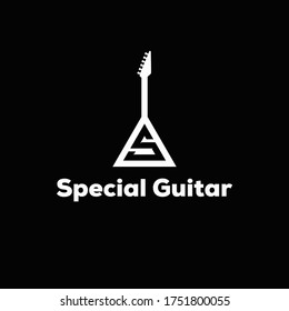 Special guitar logo desing unique