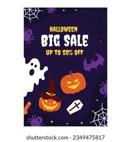 special halloween big sale vector illustration design