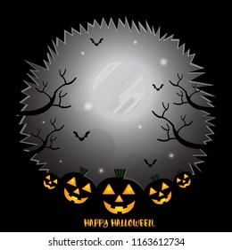 Special Halloween Day with Black horror Background