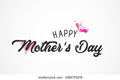 Happy Mothers Day Calligraphy Background Stock Vector (Royalty Free ...