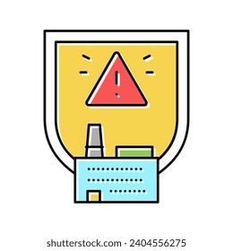 special hazardous environments color icon vector. special hazardous environments sign. isolated symbol illustration