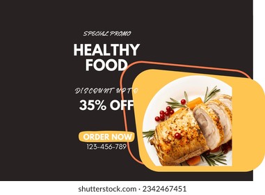 special healthy food menu card offer