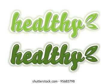 Special healthy food seal sticker vector illustration