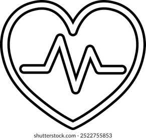 Special Heart shape with a PQRST wave, life line heart, Heart beat Icon vector illustration. SHOTLISThealth, SSTKhealthcare