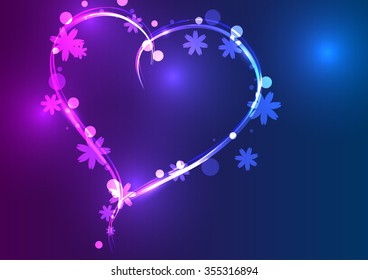 The special heart for the Valentine's Day