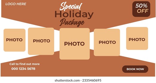 Special Holiday Package Facebook Cover Photo Tamplate