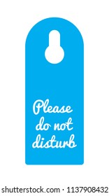 special hotel door knob design, vector, eps10, please do not disturb flyer