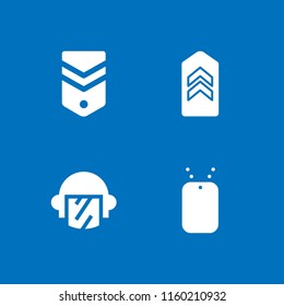 special icon. 4 special set with army, swat, military and soldier vector icons for web and mobile app
