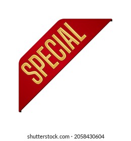 Special icon illustration for ecommerce site etc. ( corner ribbon )