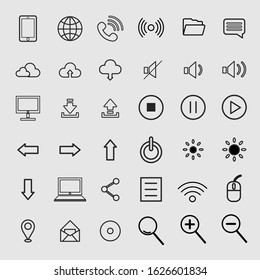 Special icons for office use , technology, social, communication icons. vector - illustration. 