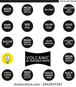 special ink sticker for screen print matarial.