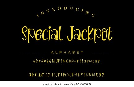 Special Jackpot Best Alphabet Beautiful Calligraphy Signature Font lettering handwritten