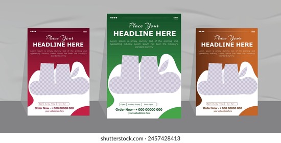 special juice menu summer flavors poster flyer design template