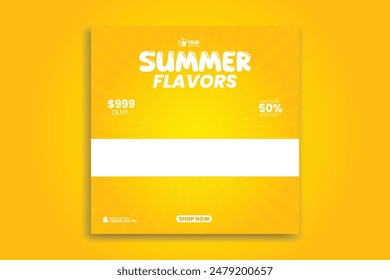 special juice social media design template