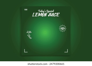 special juice social media design template