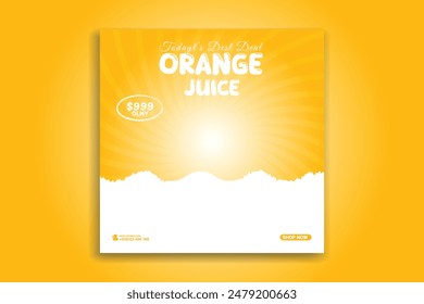 special juice social media design template