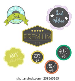 Special label vector illustration