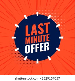 special last minute discount background for social media post vector