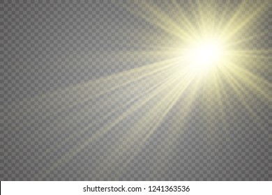 
Special lens flash, light effect. The flash flashes rays and searchlight. illust.White glowing light. Beautiful star Light from the rays. The sun is backlit. Bright beautiful star. Sunlight. Glare.