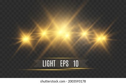 flash especial de lente, efecto de luz. El flash parpadea los rayos y la luz reflectante. Lámpara. Luz blanca brillante. Hermosa estrella Luz de los rayos. El sol está retroiluminado. Hermosa estrella brillante. Luz solar. Glare.