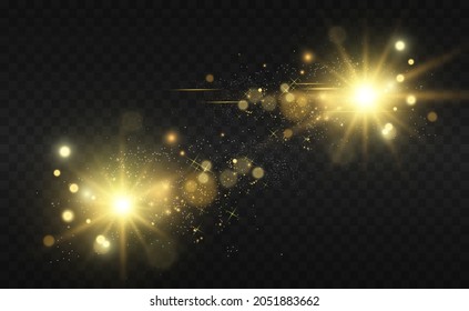 flash especial de lente, efecto de luz. El flash parpadea los rayos y la luz reflectante. Lámpara. Luz blanca brillante. Hermosa estrella Luz de los rayos. El sol está retroiluminado. Hermosa estrella brillante. Luz solar. Glare.	
