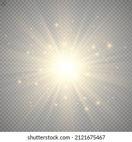 flash especial de lente, efecto de luz. El flash parpadea los rayos y la luz reflectante. Lámpara. Luz blanca brillante. Hermosa estrella Luz de los rayos. El sol está retroiluminado. Hermosa estrella brillante. Luz solar. Glare.
