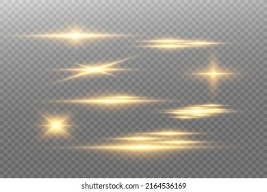 Special lens flash, light effect. The flash flashes rays and searchlight. illust.White glowing light. Beautiful star Light from the rays. The sun is backlit. Bright beautiful star. Sunlight. Glare.	