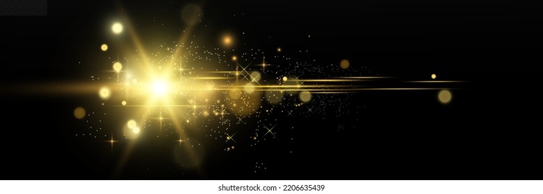 	
Special lens flash, light effect. The flash flashes rays and searchlight. illust.White glowing light. Beautiful star Light from the rays. The sun is backlit. Bright beautiful star. Sunlight. Glare.	