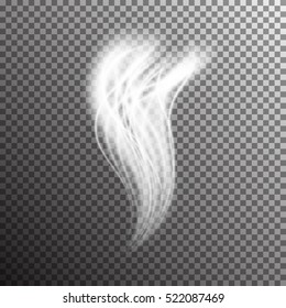 Special light fire effect. Vector illustration transparent