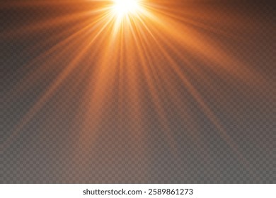 Special light and star flash effect.