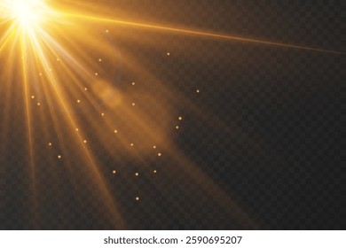 Special light and star flash effect.